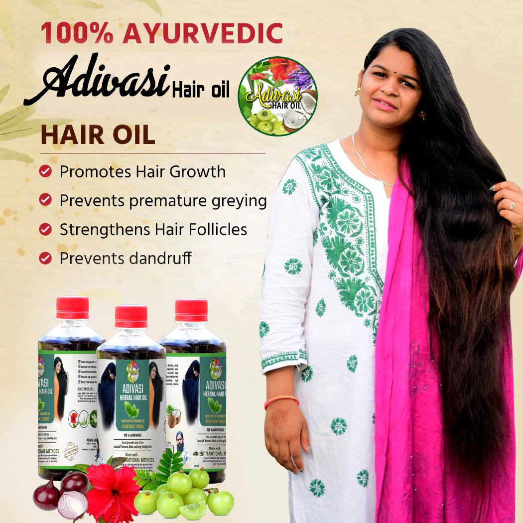 ORIGINAL ADIVASI NEELGIRI HERBAL HAIR OIL - SOURCED DIRECTLY FROM KARN ...